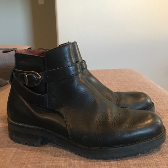 Men's Impulse Leather Ankle Boots - 10 - Picture 3 of 7